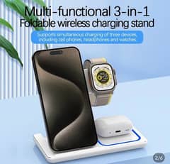 3 in 1 wireless charger comparable for iPhone 10 11 12 13 14 15 16 a