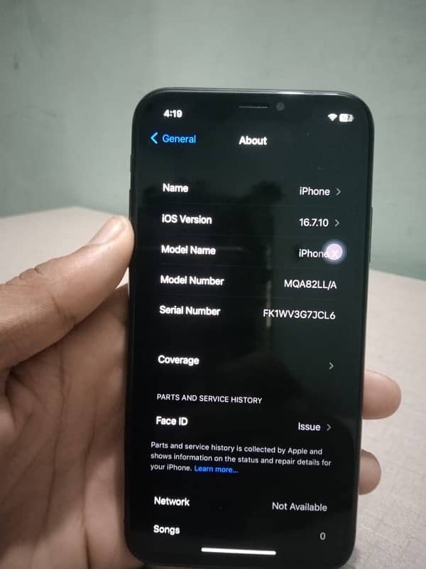 iPhone x Non PTA 256 gb See ad 7
