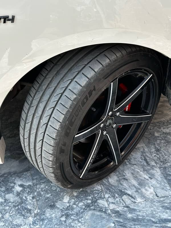 slightly used 18" rims with almost brand new tyres 1