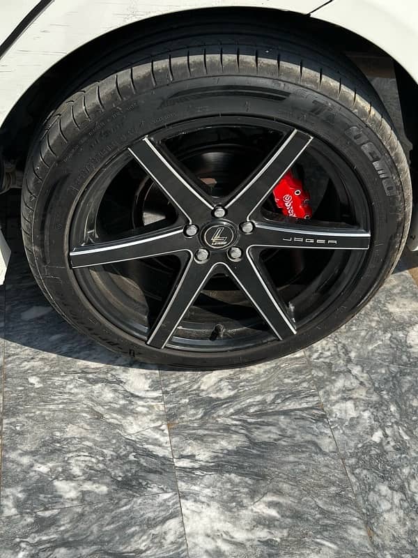 slightly used 18" rims with almost brand new tyres 2