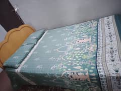 Wooden Bed with Mattress - Good Condition