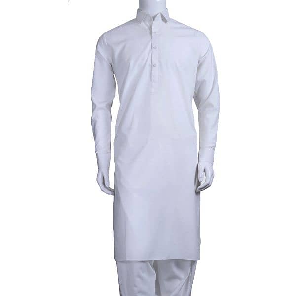 Men's Unstitched Cotton Sotton Plain Suit 4