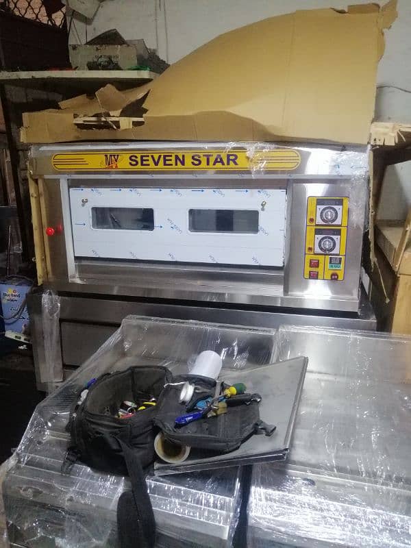 use pizza deck oven JK/Gasro/total original conveyor oven dough mixer 7