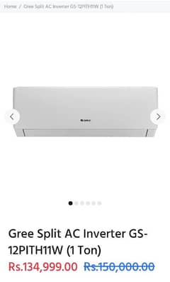 New Box Pack gree Split AC Inverter Gs - 12PITH11W (1 ton) for sale. .