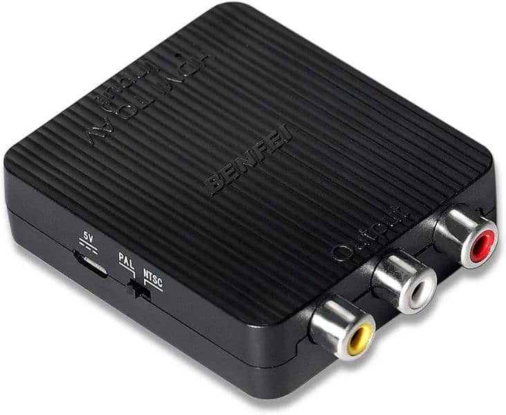 HDMI to AV, HDMI to RCA CVBs Adapter Supports PAL/NTSC Compatible 0