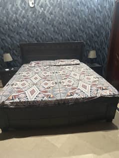 Bed for sale with side tables