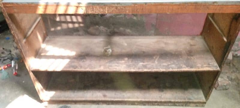 Wooden and Glass Counter 2