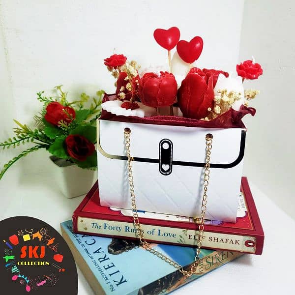 Bouquet candle . Tray candles  flower candle . for mother's day 0