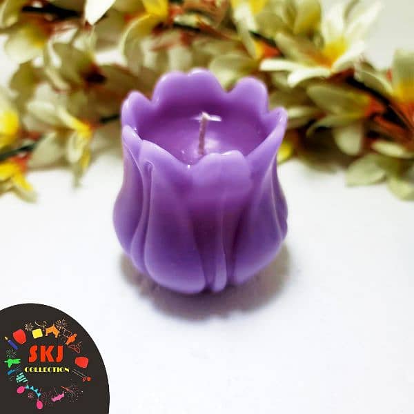 Bouquet candle . Tray candles  flower candle . for mother's day 5
