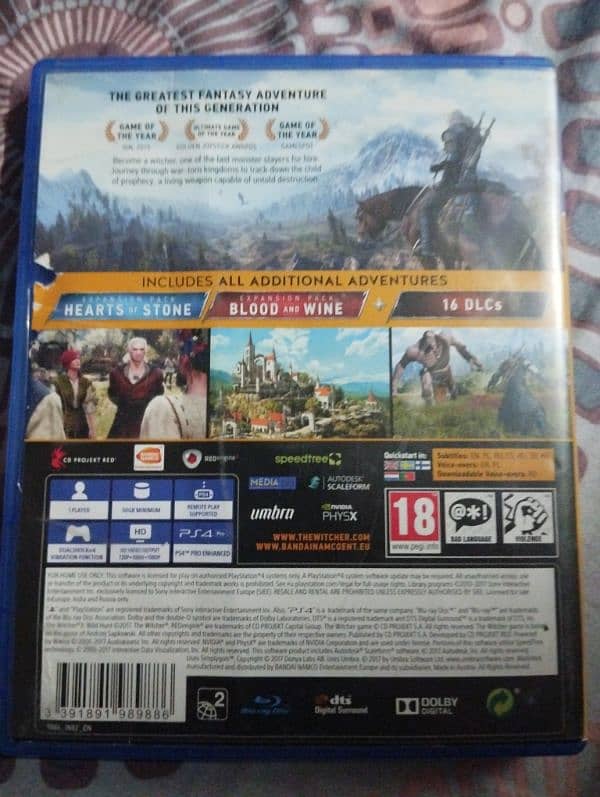 Witcher 3 Wild Hunt Game of The Year Edition PS4 2