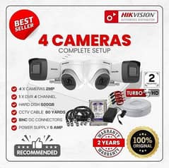 4Cctv Camera Package All Brands Camers Available For 1Year Warranty