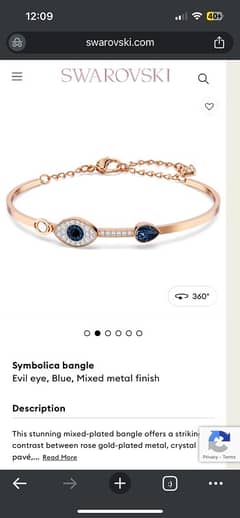 Brand New Swarovski Symbolica Bangle