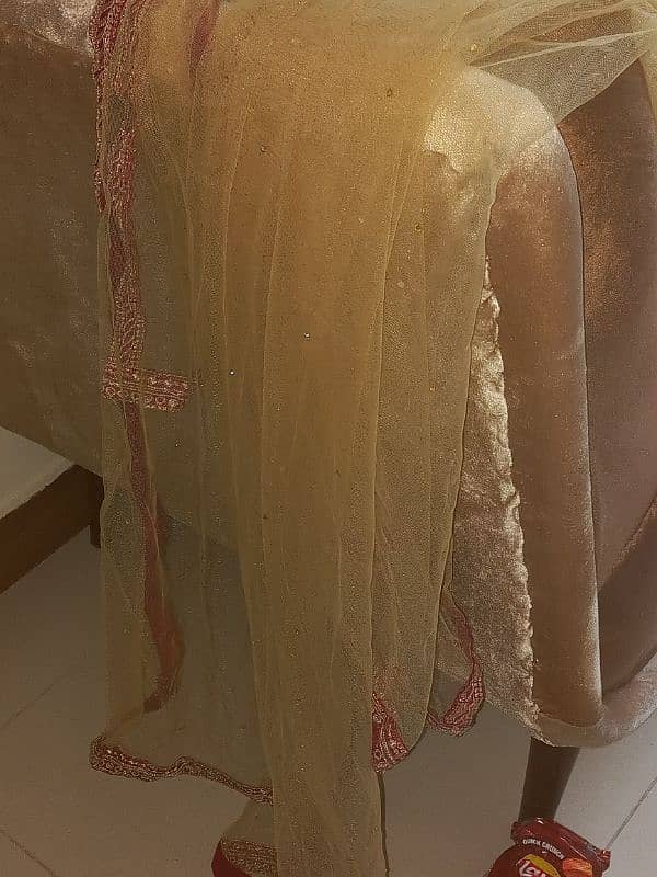 a beautiful 3 pc dress from SHAPOSH embellished frock,dupatta,trouser. 2