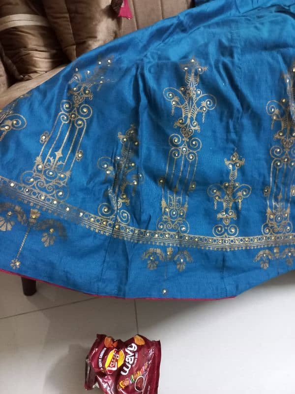 a beautiful 3 pc dress from SHAPOSH embellished frock,dupatta,trouser. 8