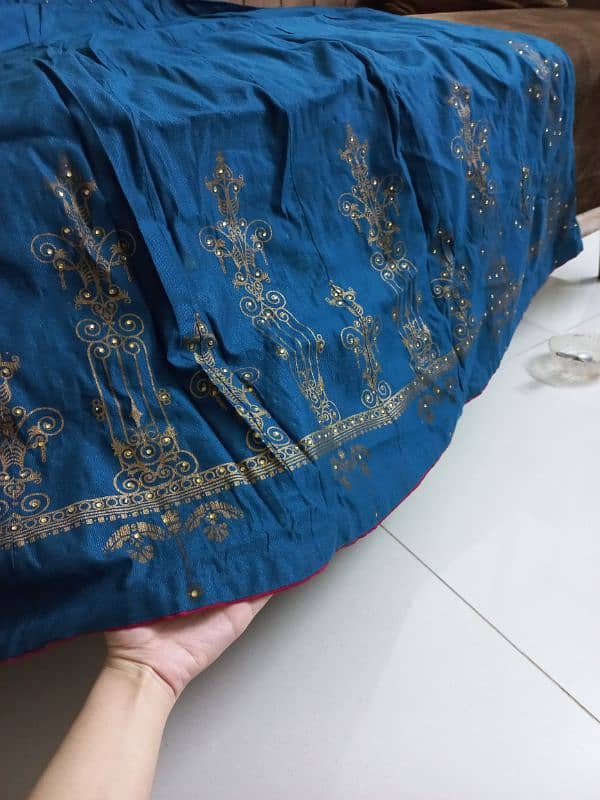 a beautiful 3 pc dress from SHAPOSH embellished frock,dupatta,trouser. 9