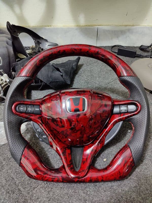 Premium Customized Carbon Fiber Steering Wheel Peshawar 2