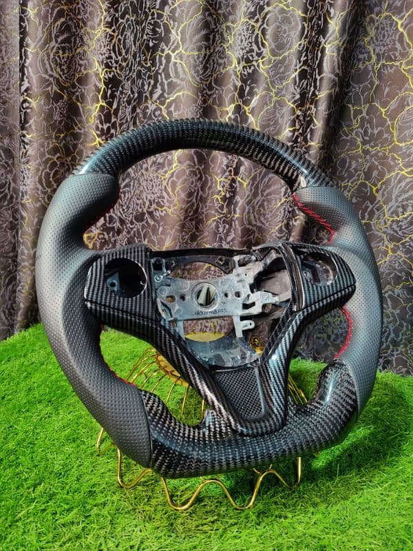 Premium Customized Carbon Fiber Steering Wheel Peshawar 0