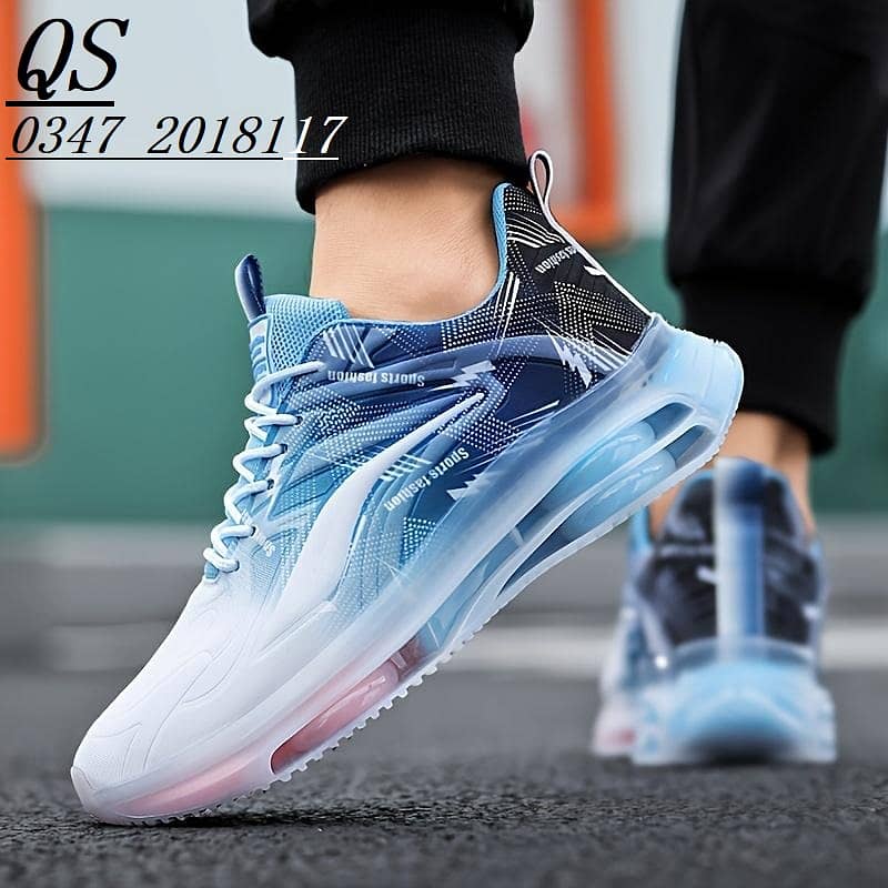 BLUE & WHITE TRENDY SNEAKERS / JOGGERS SHOES [ 0347 2018117 ] 3