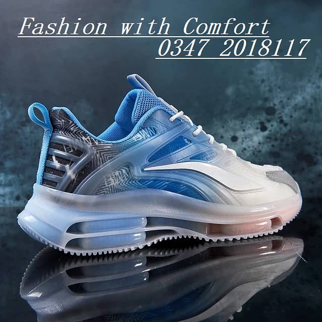 BLUE & WHITE TRENDY SNEAKERS / JOGGERS SHOES [ 0347 2018117 ] 1