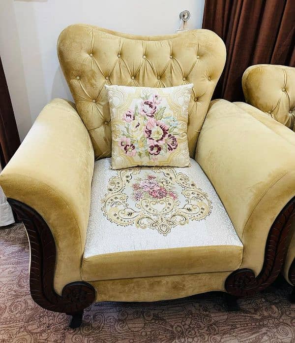 Sofa set|6 seater sofa|Wooden sofa|Luxury sofa|Living room sofa 2