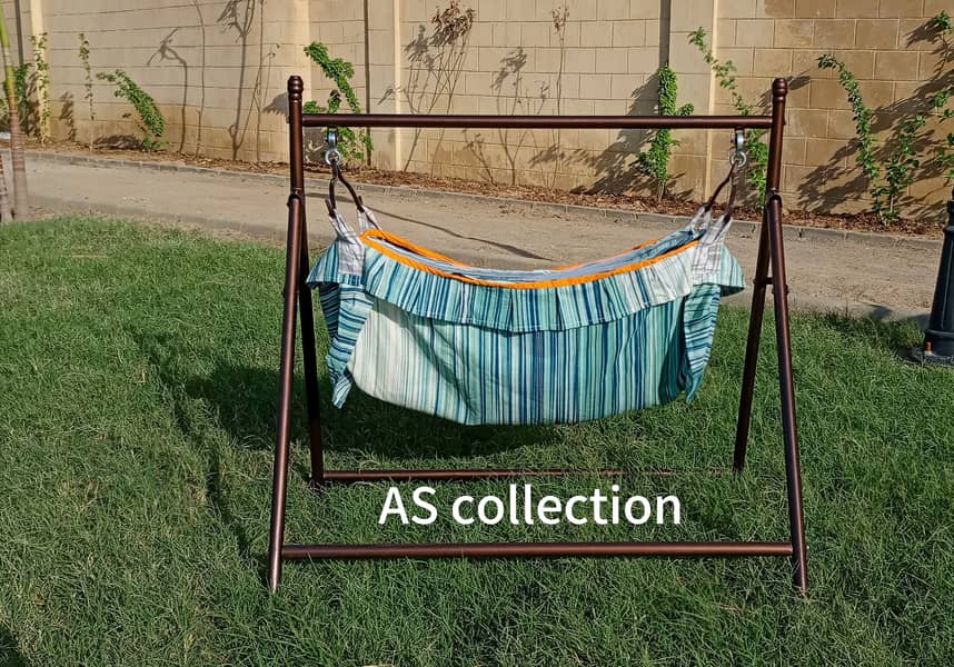 Folding Small Bearing Baby Cradle Mosquito Net swing jhoola 4