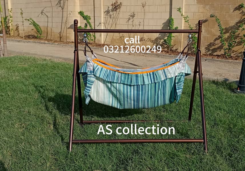 Folding Small Bearing Baby Cradle Mosquito Net swing jhoola 5