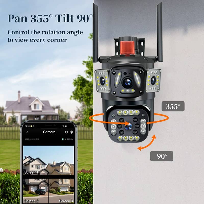 Bulb Camera 1080p Wifi 360 Degree Panoramic Night Visio 8