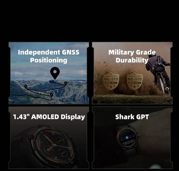 Black Shark GS3 Smartwatch AMOLED Screen AOD (calling + built in GPS) 10