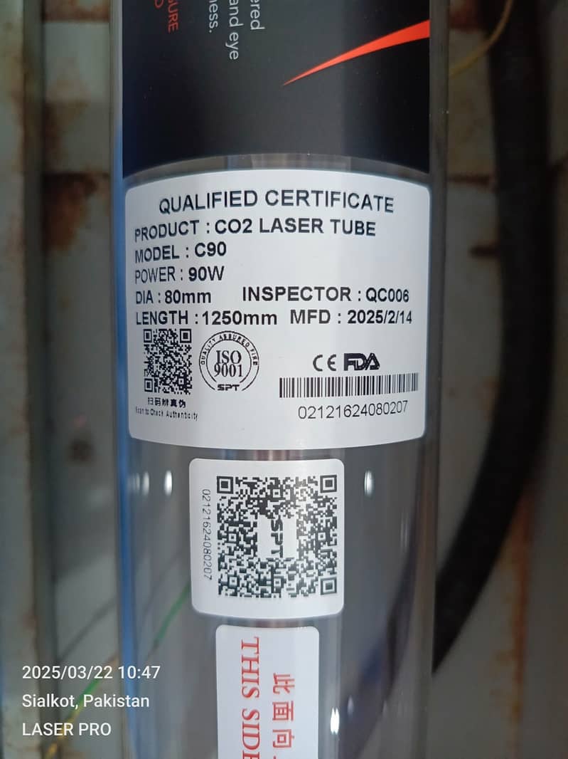 SPT C90,  Co2 Laser Tube for Laser Cutting 0