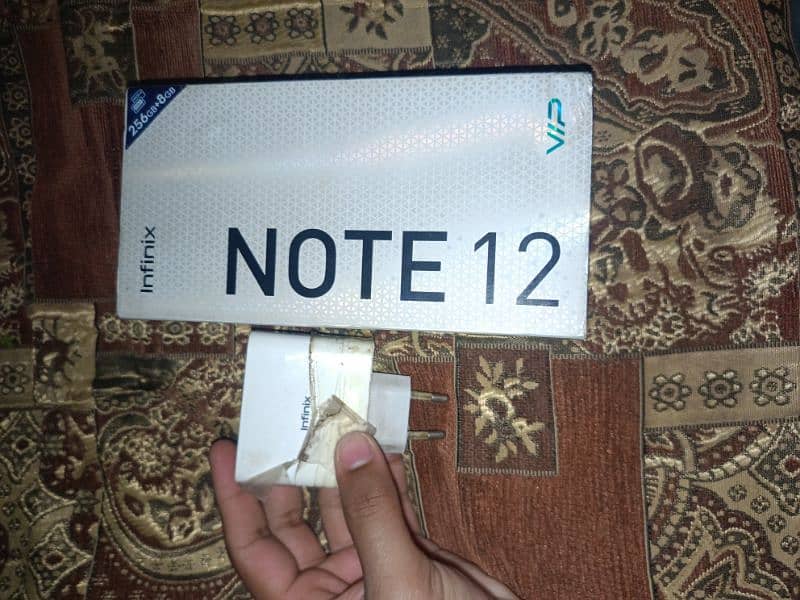 Infinix note 12 VIP 256gb with box  no. 03234149246 7