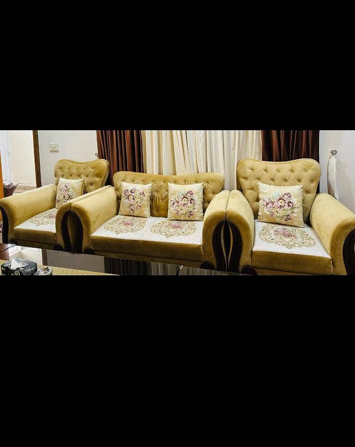 Sofa set|6 seater sofa|Wooden sofa|Luxury sofa|Living room sofa 3