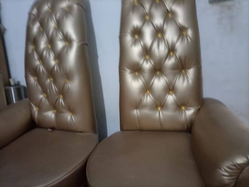 High Back Sofa / chairs golden 0