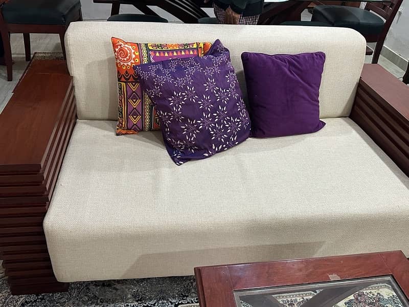 9 Seater High quality Rosewood sofa set with 3 Tables for sale 4