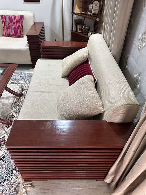 9 Seater High quality Rosewood sofa set with 3 Tables for sale 5