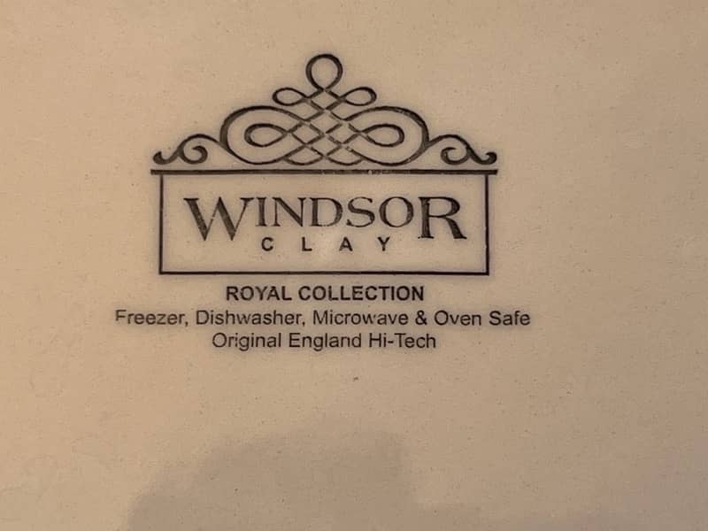 UK made dinner set 3