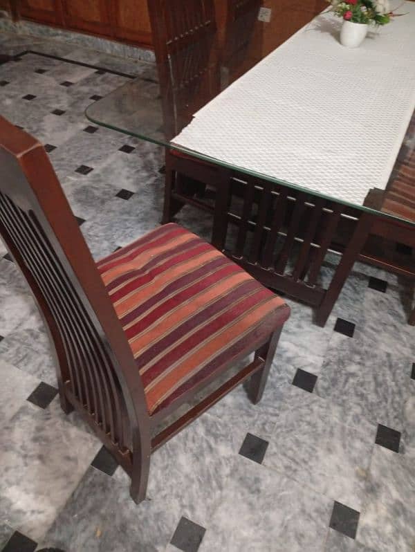 dining table | 6 chairs dining table | table set | wooden dining table 5