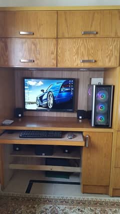 Computer Table + Cabinet (4X7)