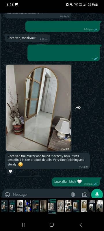 Floor mirror | arch mirror| standing mirror| full lenght mirror | 16