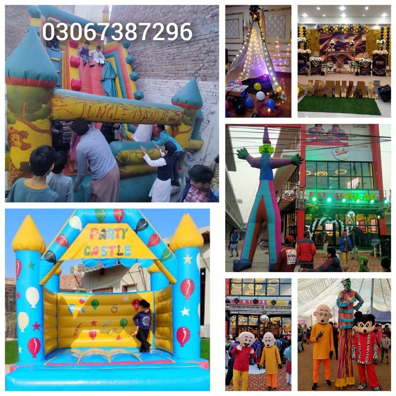 jumping castle /jumping slide / token ride 1