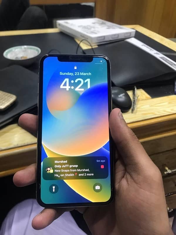 I phone X white colour 5