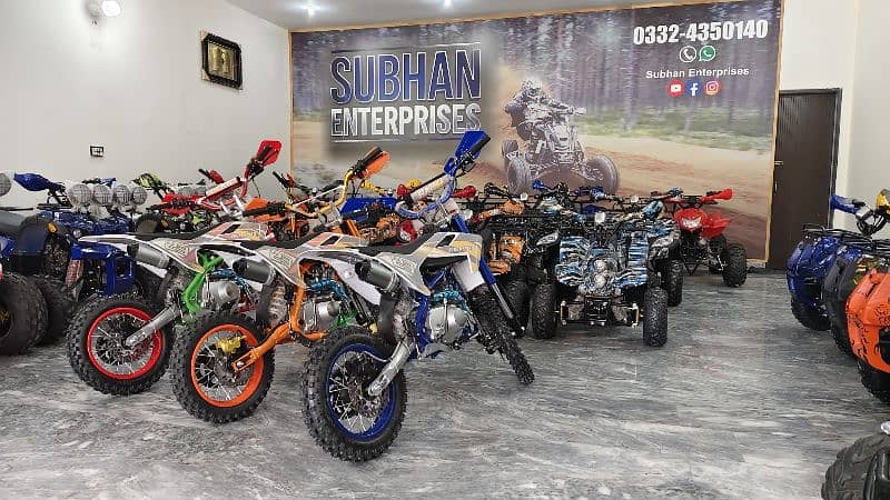 Special Edition 124cc Mini Dirt & Atv Quad Bikes Delivery In All Pak 1