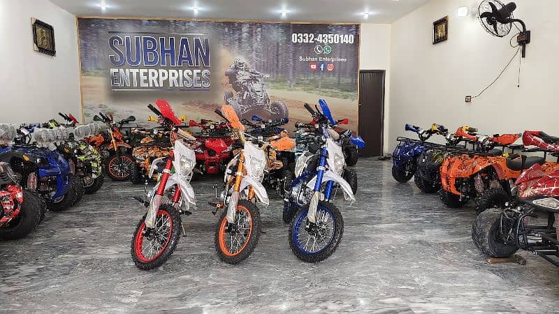 Special Edition 124cc Mini Dirt & Atv Quad Bikes Delivery In All Pak 4