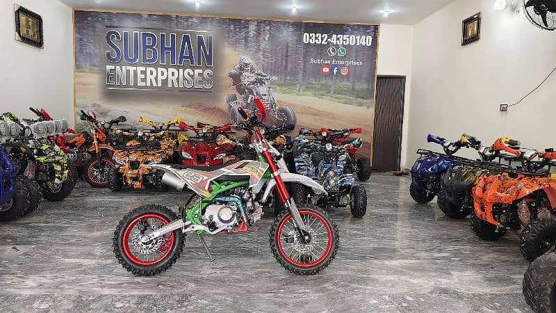 Special Edition 124cc Mini Dirt & Atv Quad Bikes Delivery In All Pak 7