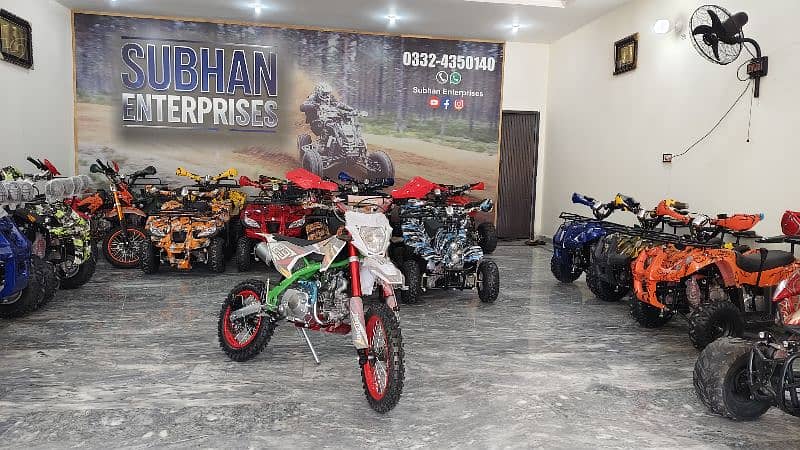 Special Edition 124cc Mini Dirt & Atv Quad Bikes Delivery In All Pak 10