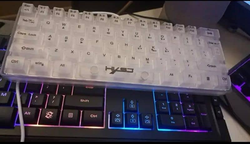 HXSJ V700TM Transparent Gaming Keyboard 6