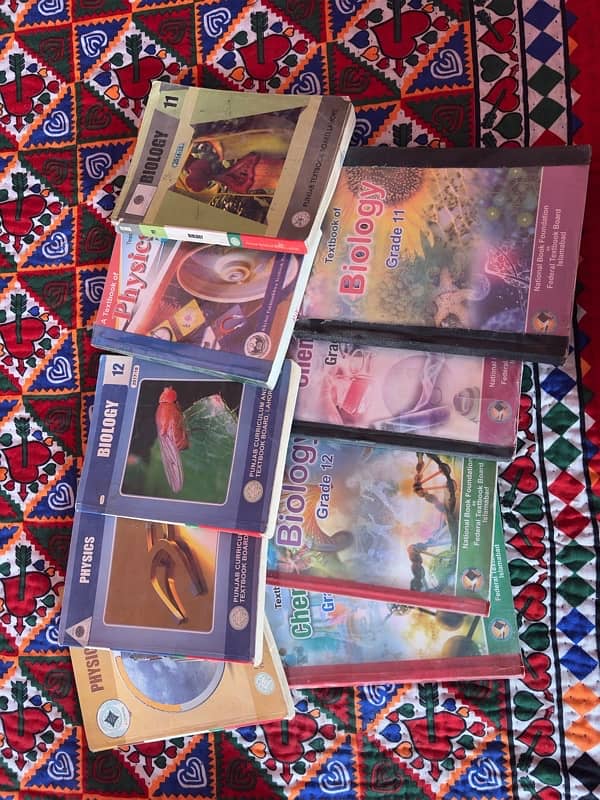 Total 12 Books(Bundle of 3 of Federal and Punjab Board(1st+2nd year) 0