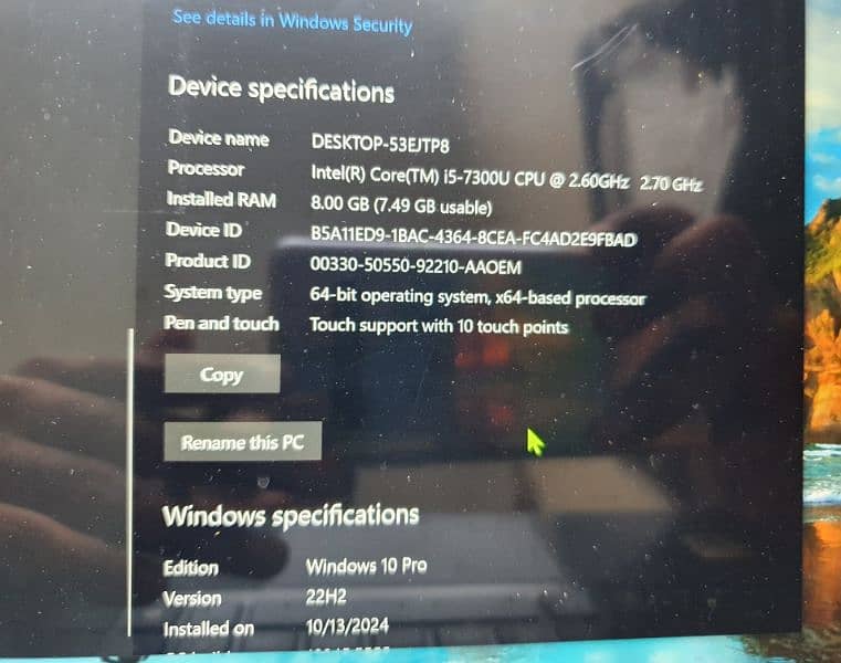 Dell XPS 9360 Core i5 7th generation 4K Touch 2