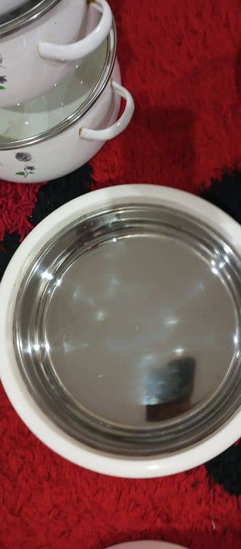 new hot pot with caster set and 6 plate 3