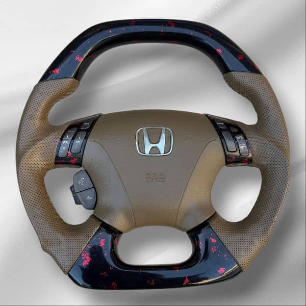 Honda Civic CF 2002-5  Carbon fiber steering 5
