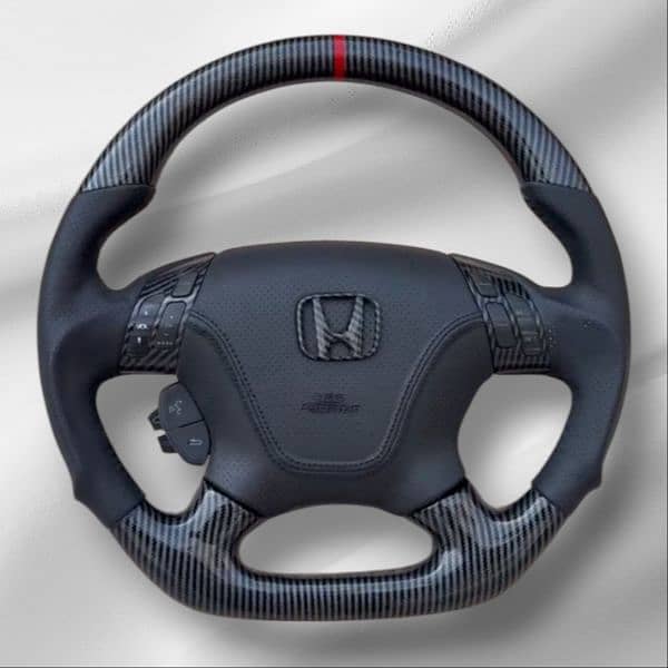 Honda Civic CF 2002-5  Carbon fiber steering 1